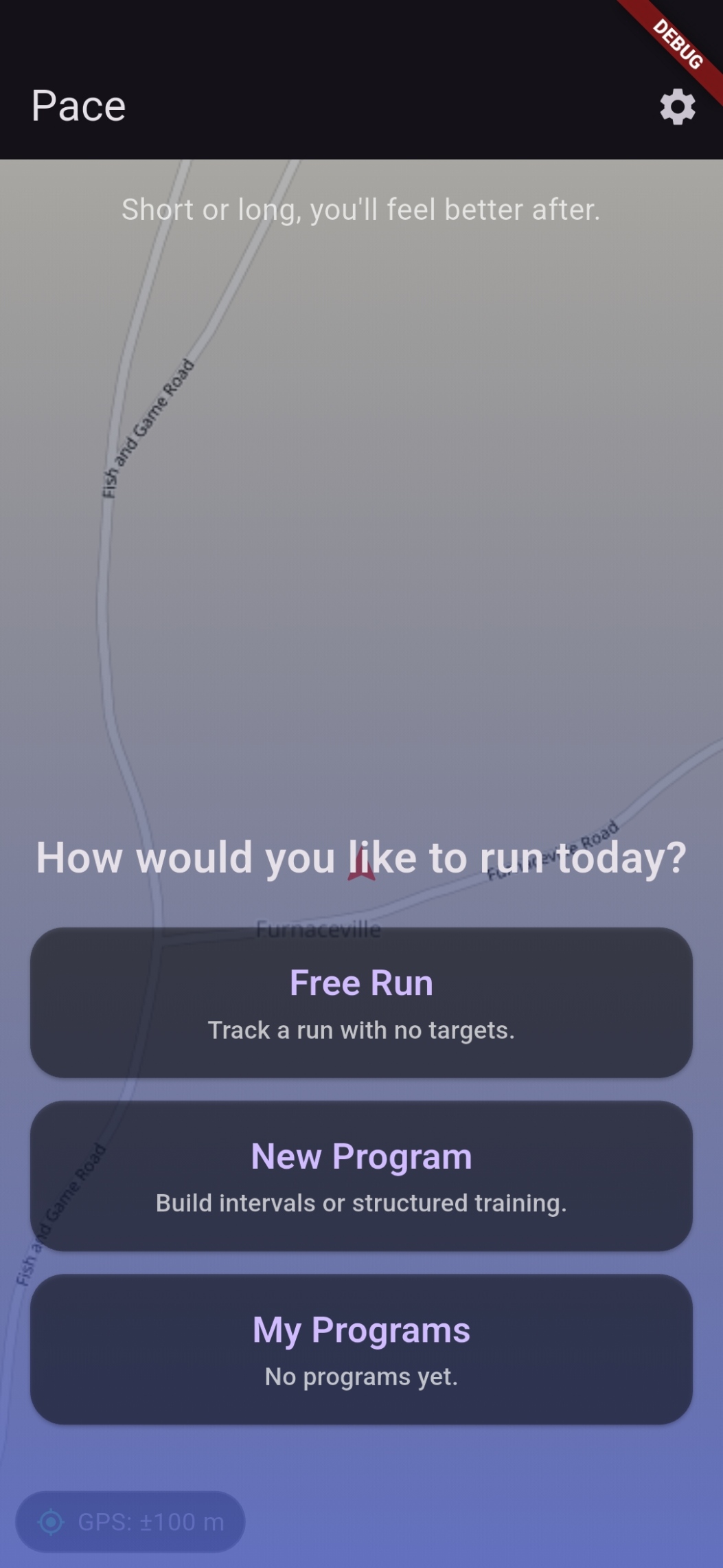 Home screen